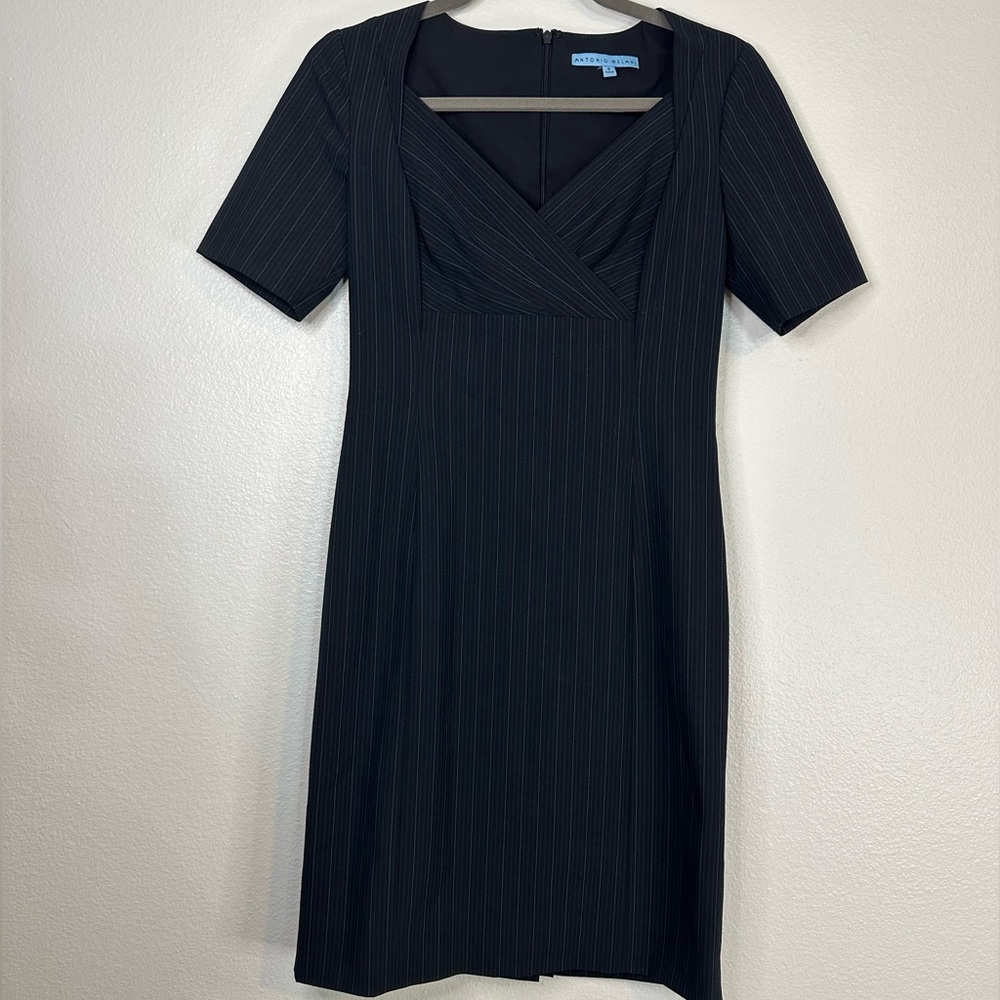 Antonio Melani | Navy Pinstripe Dress